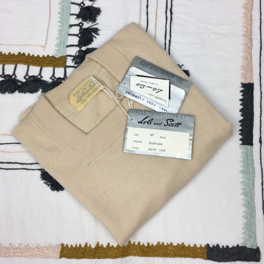 ❌SOLD!❌ NWT! Lyle & Scott 1950s Vintage Cashmere - Picture 4 of 8